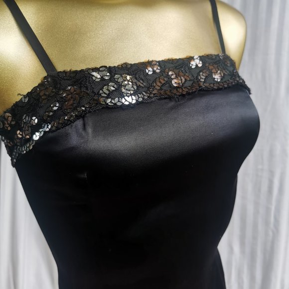 Small Black Dress with Gold Sequins - Picture 3 of 10